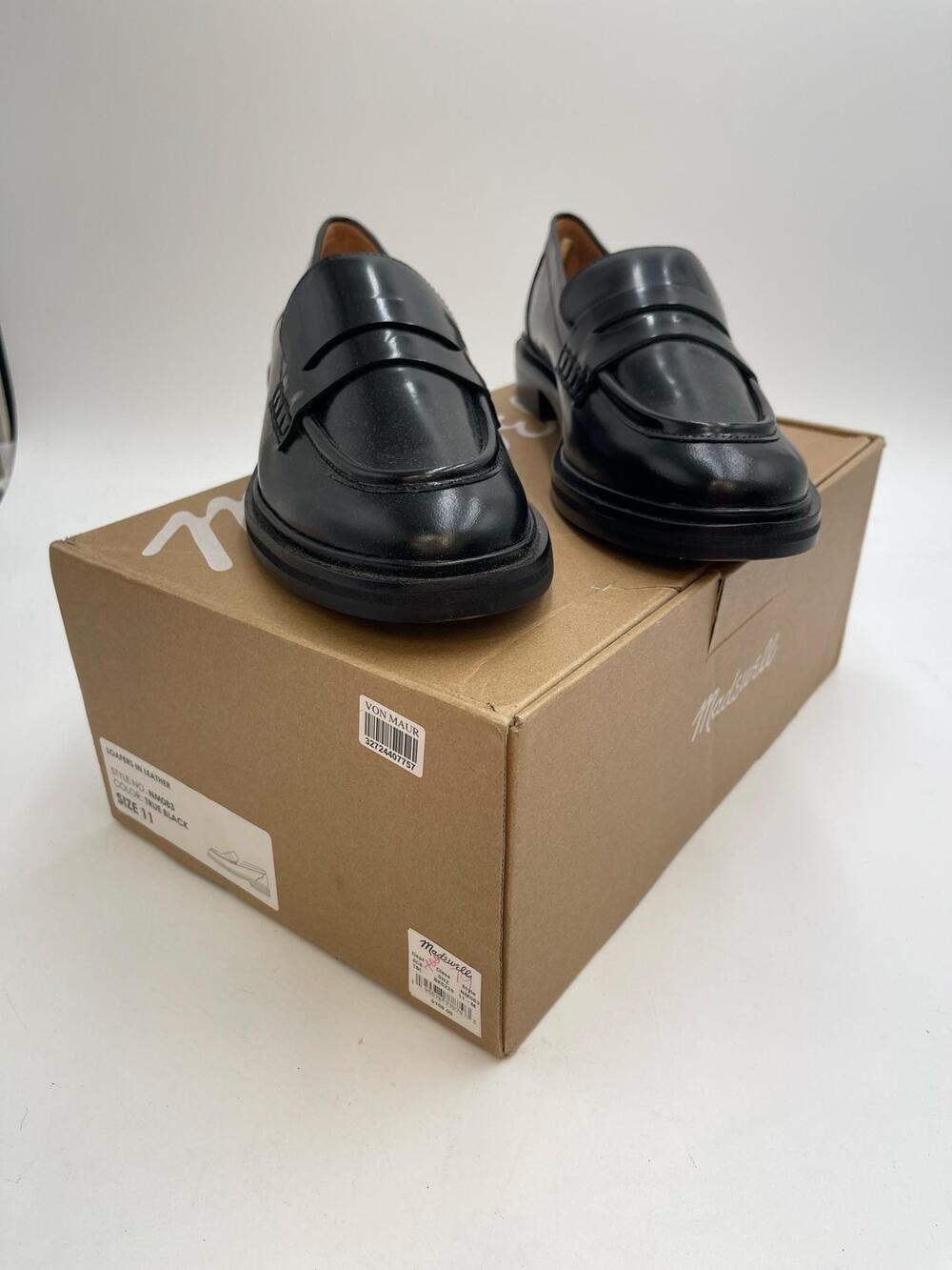 Madewell the Vernon Loafer in Leather Women's Shoes Round Toe NM083 Size 11